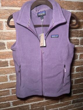 Patagonia NWT Synchilla Lavender Fleece Vest - Women's Medium Sleeveless Zip